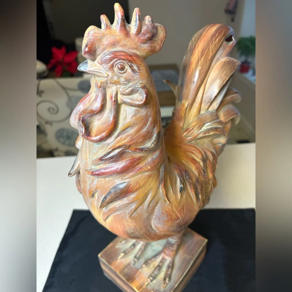 🔥🔥🔥Large Rustic Rooster Figurine - Picture 6 of 8